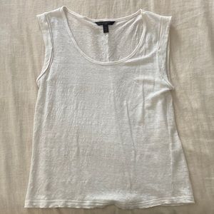 White cap sleeve top